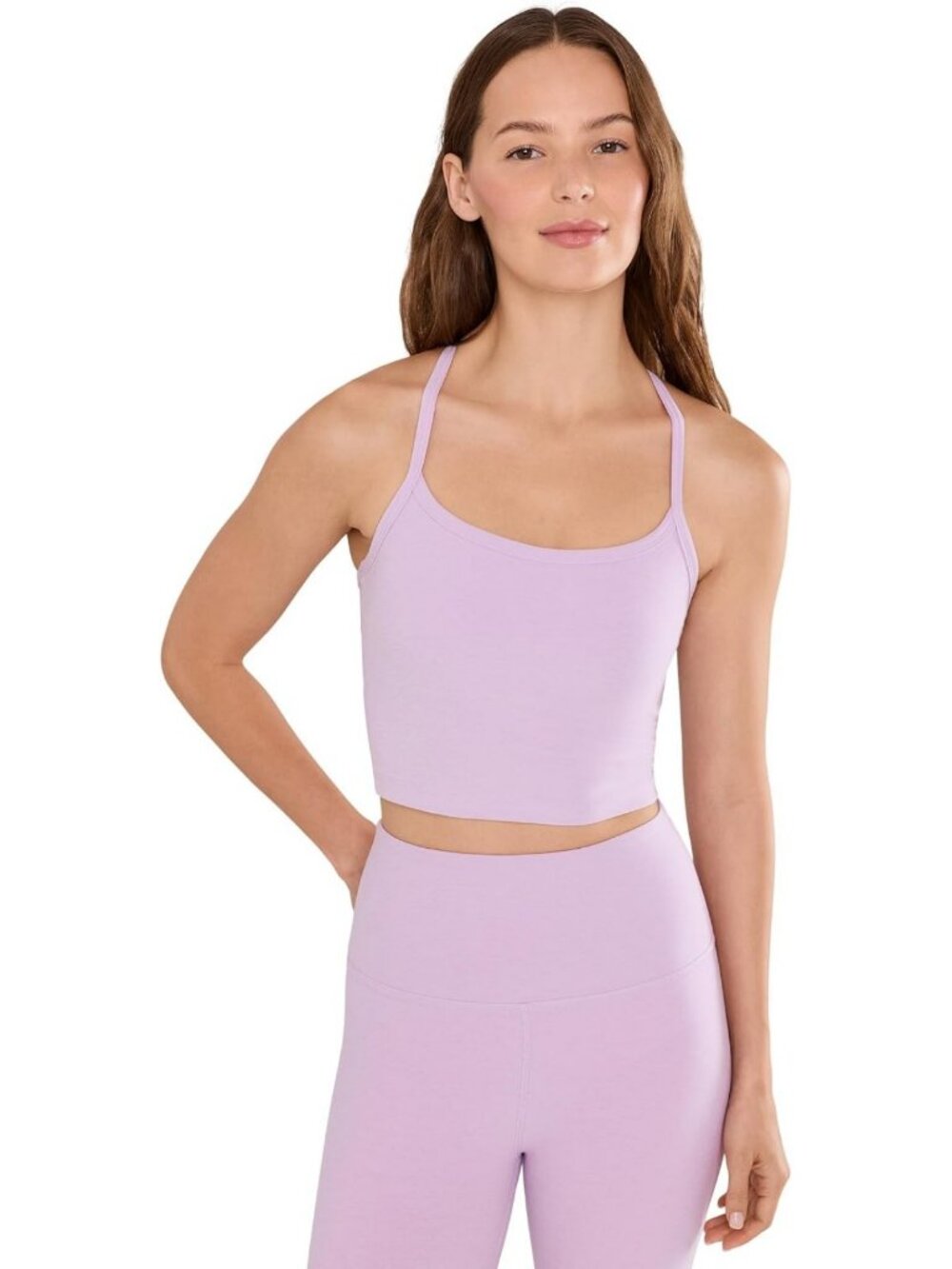 Slim Racerback Cropped Tank Top | Soft Spacedye Fabric | Perfect for Yoga